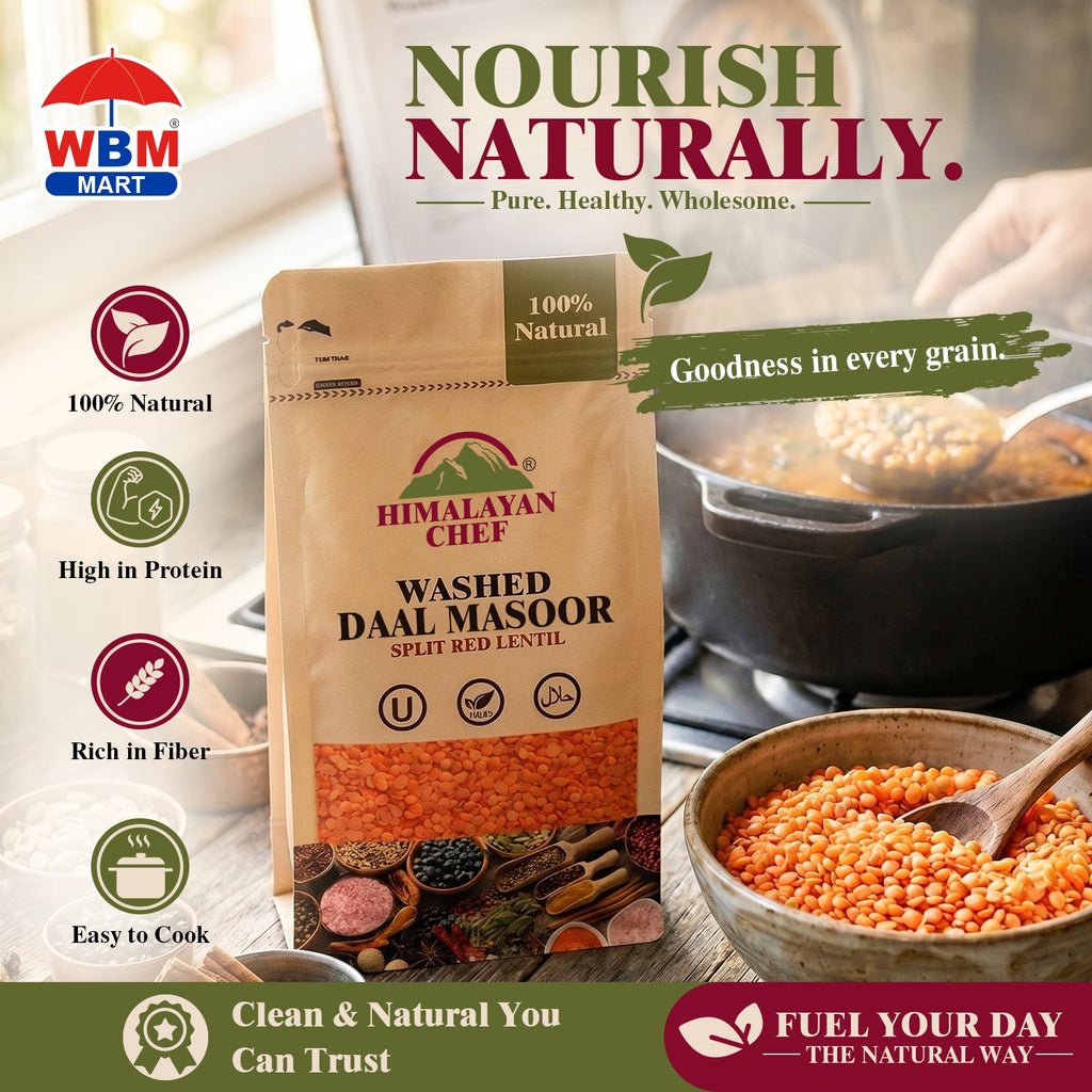 Gluten Free Daal Masoor Washed - 1 lbs (454g) | Himalayan Chef