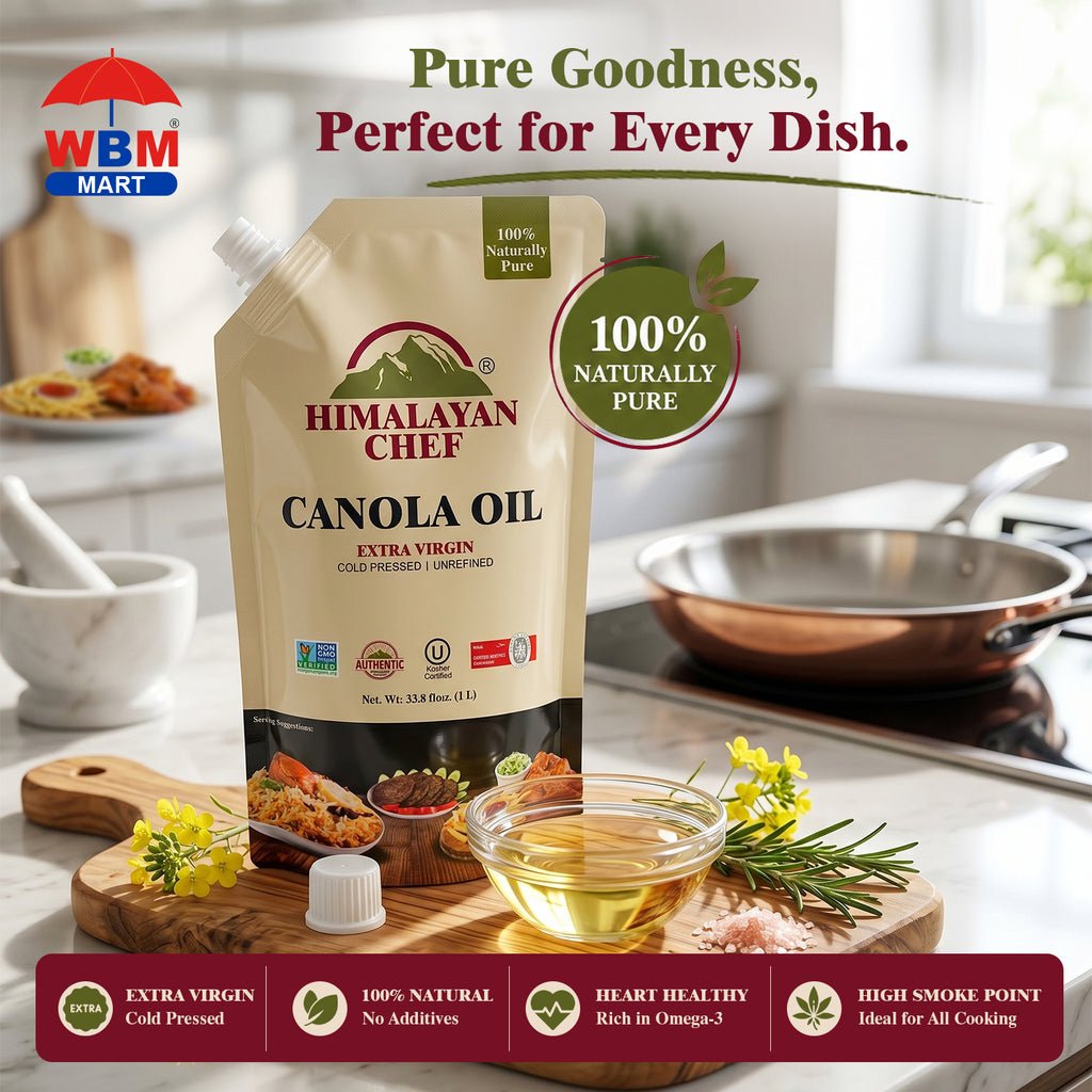 Gluten Free Canola Oil - 2.2 lbs (1 Ltr) | Himalayan Chef