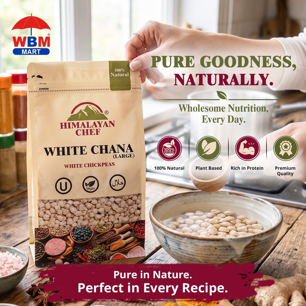 Gluten Free White Chana (Premium) - 1 lbs (454g) | Himalayan Chef