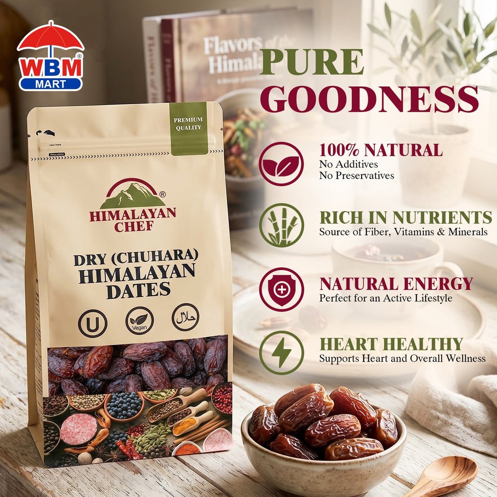 Gluten Free Dry Dates - 0.9 lbs (400g) | Himalayan Chef